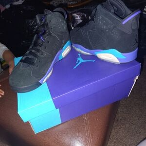 Jordan Air 6 Retro Black and Bright Concord